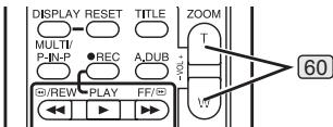 PANASONIC PVGS16 - Change the magnification by pressing the [W] Button or [T] Button 60 on the Remote Control. - 1