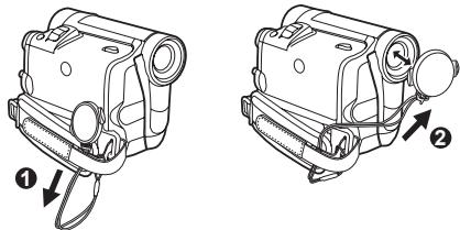 PANASONIC PVGS16 - Re-attaching the Lens Cap - 3