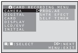 PANASONIC PVGS16 - ■ [CARD RECORDING MENU] - 1