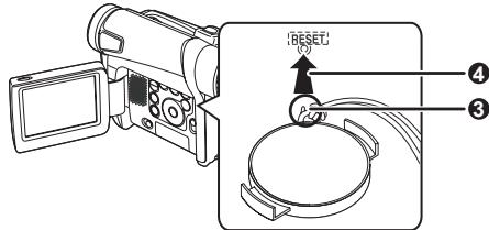 PANASONIC PVGS16 - Using the RESET button - 2