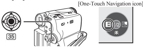 PANASONIC PVGS31 - Move the Joystick Control [4] 35 to select [E]. - 1