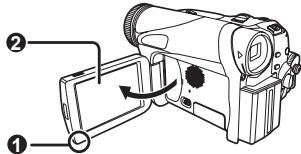 PANASONIC PVGS31 - Inserting a Card - 1