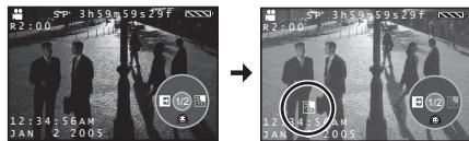 PANASONIC PVGS31 - Move the Joystick Control [▶] [35] to select [图]. - 2