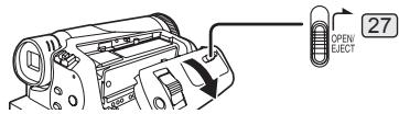 PANASONIC PVGS31 - Inserting a Cassette - 1