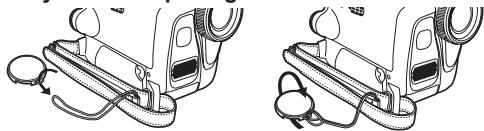 PANASONIC PVGS31 - Re-attaching the Lens Cap - 2