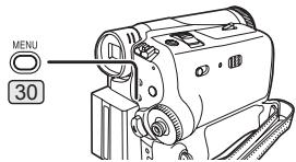 PANASONIC PVGS31 - Press the [MENU] Button 30. - 1
