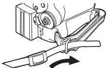 PANASONIC PVGS31 - Attaching the Shoulder Strap - 1