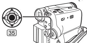 PANASONIC PVGS31 - Press the Joystick Control [35] twice to display the One-Touch Navigation icon on the lower right of the screen. - 1