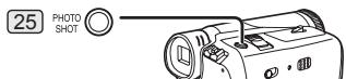 PANASONIC PVGS31 - Press and hold the [PHOTO SHOT] Button 25. - 1