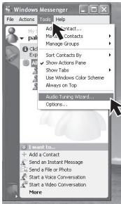 PANASONIC PVGS35 - Click on [Audio Tuning Wizard...] in the [Tools] menu to confirm that equipment is connected correctly. - 1