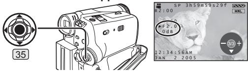 PANASONIC PVGS35 - Manual Iris Adjustment (F Number) - 2