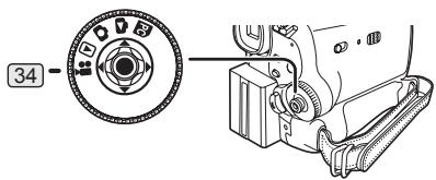 PANASONIC PVGS35 - Set the Mode Dial 34 to Tape Recording Mode. - 1