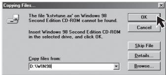 PANASONIC PVGS35 - ■ Windows 98SE/Me Users - 1