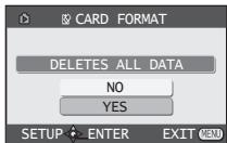 PANASONIC PVGS35 - Set [ ✉ ADVANCE] >> [ ✉ CARD FORMAT] >> [YES]. - 2