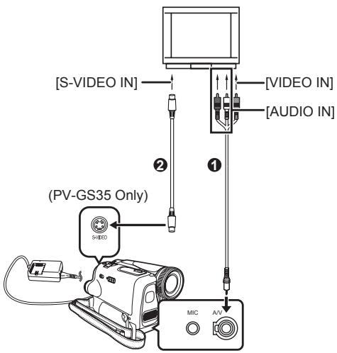 PANASONIC PVGS35 - Playing Back on Your TV - 1