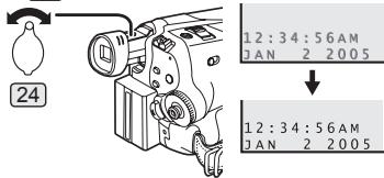 PANASONIC PVGS35 - Adjust by turning the Eyepiece Corrector Knob 24 . - 1
