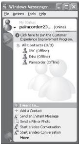PANASONIC PVGS35 - After the setup is completed, sign in and start the Windows Messenger. - 1