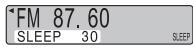 PANASONIC RF-U300 - Using the sleep timer - 1