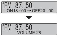 PANASONIC RF-U300 - Vérifier les réglages de minuterie quand l'appareil est hors tension - 2