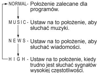PANASONIC RF-U300 - Wybór brzmienia dźwięku odpowiadającego odbieranej audycji - 3