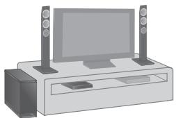 PANASONIC SC-HTB570EGS - Placez les enceintes verticalement. - 1