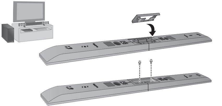 PANASONIC SC-HTB570EGS - Positionieren Sie die Laufsprecher in der Waagerechten - 1