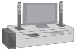 PANASONIC SC-HTB570EGS - Verticaal plaatsen van de luidsprekers - 1