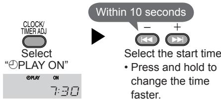 PANASONIC SCEN25 - Perform timer settings - 1