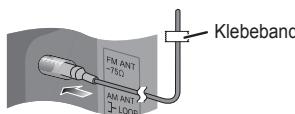 PANASONIC SCHC25EG - Verbinden Sie die FM (UKW)-Zimmerantenne. - 1