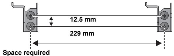 PANASONIC SCHC35EP - Measure and mark the position of the wall mount brackets (Both sides). - 1