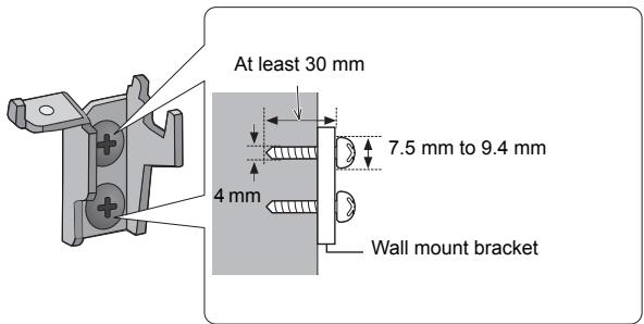 PANASONIC SCHC35EP - Attach the wall mount bracket to the wall with 2 screws F. (Both sides) - 1