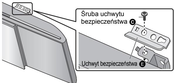 PANASONIC SCHC35EP - Zamocuj uchyty bezpieczneistwa na wspornikach montażowych za pomocą srub uchytu bezpieczneistwa (Obie strony). - 1