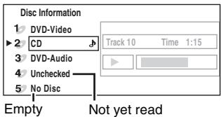 PANASONIC SCHT441W - Press [DISC] to show the Disc information screen. - 1