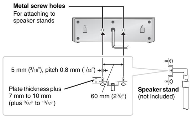 PANASONIC SCHT441W - Fitting speaker stands (not included) - 1