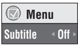 PANASONIC SCHT692 - Press [SUBTITLE] several times to select the subtitle language. - 2