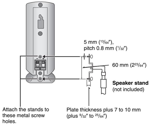 PANASONIC SCHT692 - ■ Fitting speaker stands (not included) - 1