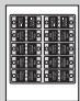 PANASONIC SCHT692 - Sheet of speaker-cable stickers - 1