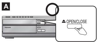 PANASONIC SCHT833V - Tray/disc handling procedure - 1