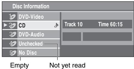 PANASONIC SCHT833V - Press [DISC] to show the Disc information screen. - 1