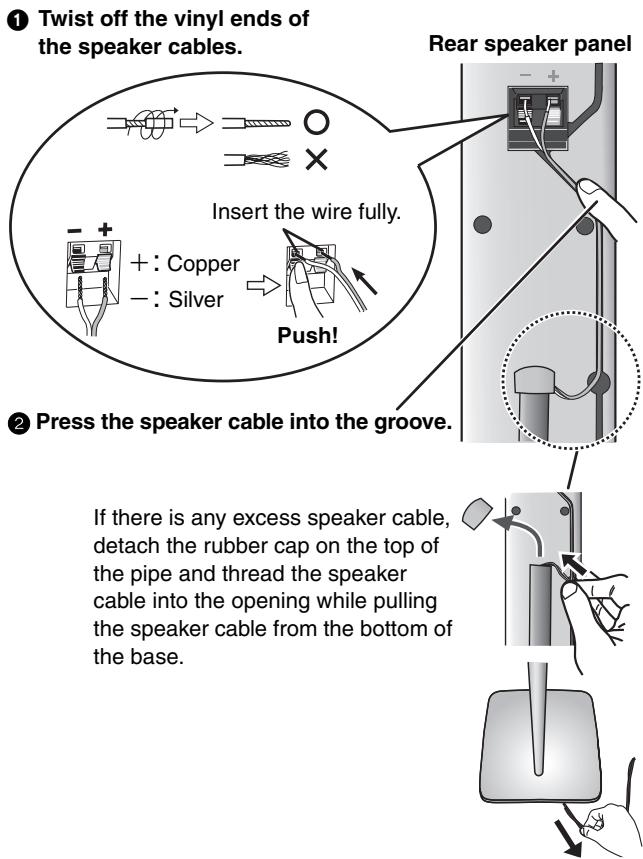 PANASONIC SCHT928 - Connect the speaker cables. - 1