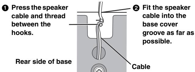 PANASONIC SCHT928 - Fasten the speaker cable to the base. - 1