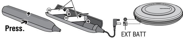 Press. EXT BATT