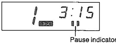 1 3:15 disc Pause indicator