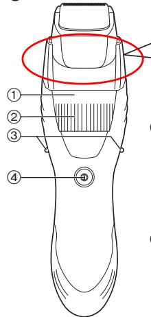 PANASONIC ER-GB40 - Identificazione dei componenti - 1