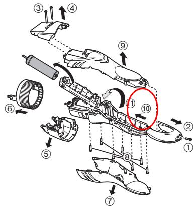 PANASONIC ER-GB40 - Rimozione della batteria ricaricabile incorporata - 1