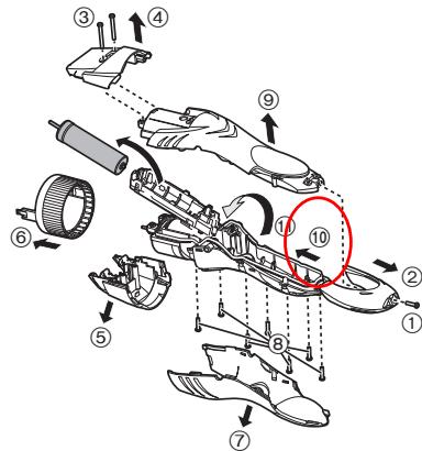 PANASONIC ER-GB40 - Remoção da bateria recarregável incorporada - 1