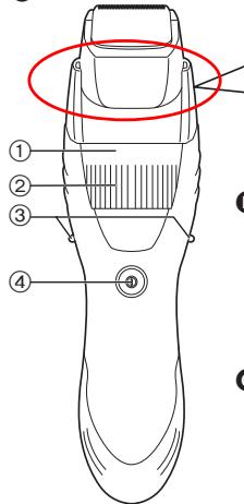 PANASONIC ER-GB40 - Identification des pièces - 1