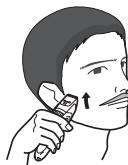 PANASONIC ER-GB40 - ▶ Taglio senza l'accessorio pettine - 2