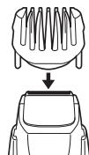 PANASONIC ER-GB40 - Using the comb attachment - 2