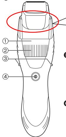 PANASONIC ER-GB40 - Oznaczenie części - 1